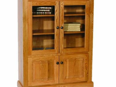 D-3648D Deluxe Bookcase with Top and Bottom Drawers