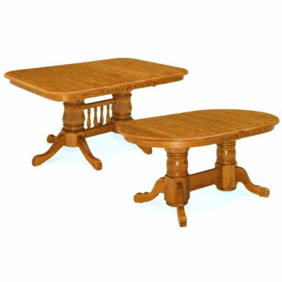 Double Pedestal Dining Room Table