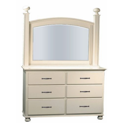 LE White Bedroom Set LE-363 58" Dresser