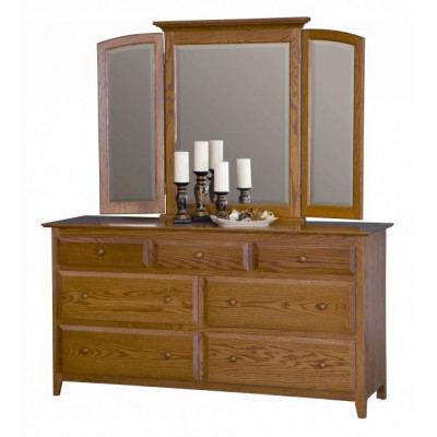 English Shaker Bedroom Set MB1121 66" Dresser