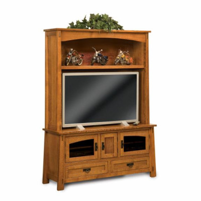 FVE-032-MD Tall Wood Modesto TV Cabinet
