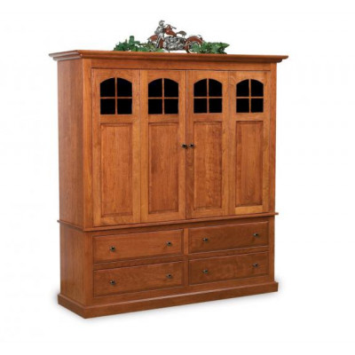 FVE-038 Cherry Plasma TV Armoire