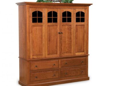 FVE-038 Cherry Plasma TV Armoire