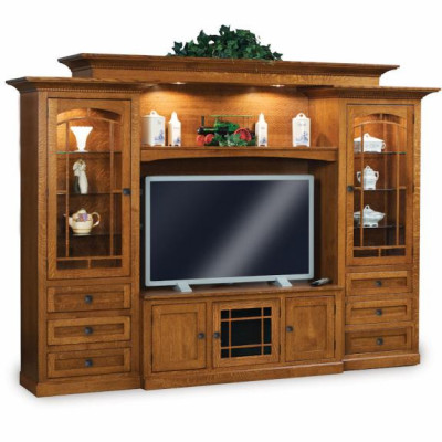 FVE-049-MM Manhattan Mission TV Wall Unit