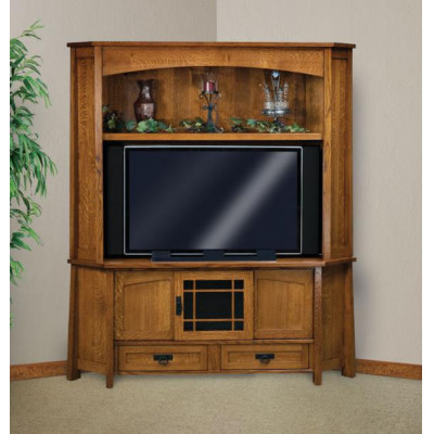FVE-053-MD Modesto Plasma TV Corner Hutch