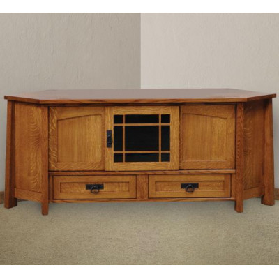 FVE-053-MD-BP Flat Screen TV Corner Stand
