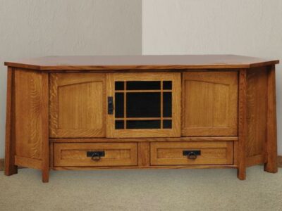 FVE-053-MD-BP Flat Screen TV Corner Stand