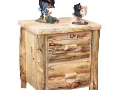 2 Drawer Rustic Night Stand