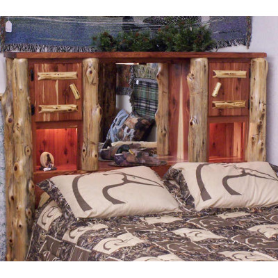 Cedar Bookcase Headboard