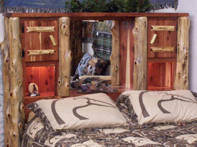 Cedar Bookcase Headboard