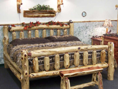 King Size Log Bed