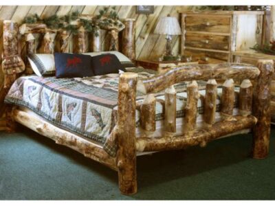 Queen Size Log Bed