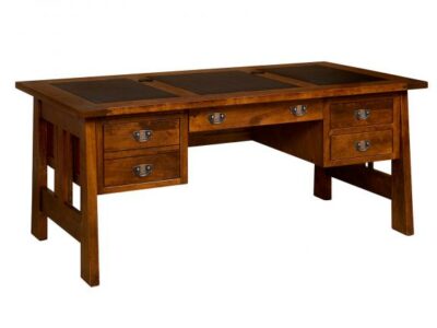 FOLD36 Open Freemont Mission Pedestal Desk