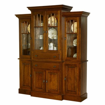 Double Pedestal Traditional Dining Set Grand Wilea Dining Room Hutch
