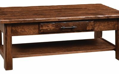 HHD-2248-DS Hand Hewn Coffee Table with shelf