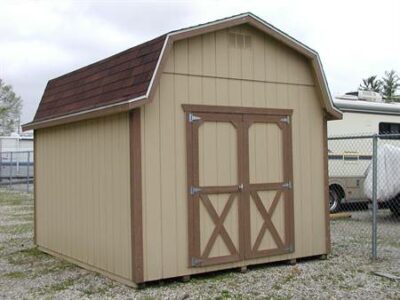 10X12 Gambrel Barn with 6' side wall