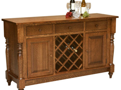140 Harvest Buffet with Wine Rack