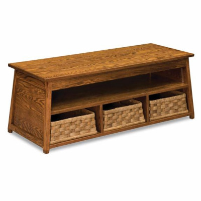 AJW70HB Heritage Hall Seat with Baskets