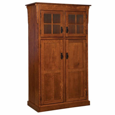 HHP142 Heritage Mission 4 Door Pantry Cabinet