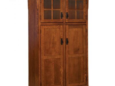 HHP142 Heritage Mission 4 Door Pantry Cabinet