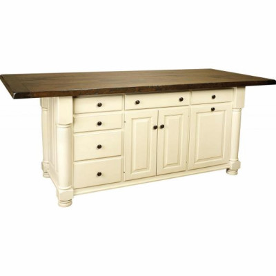 IS-86 Turned Leg Large Kitchen Island Base