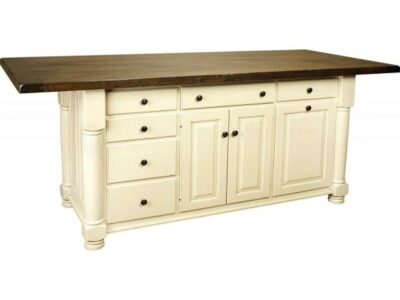 IS-86-JC Jefferson City Turned Leg Large Kitchen Island Base