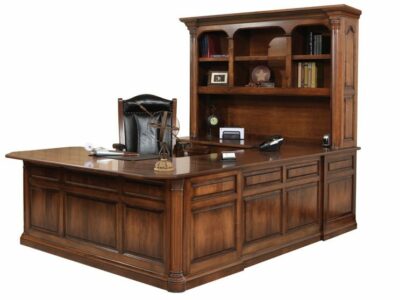 JEF-622 Jefferson U-Shape Desk and Hutch
