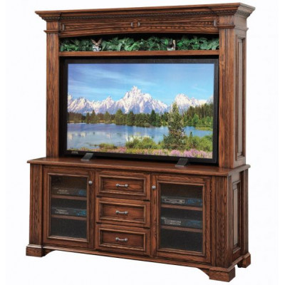 LIN-554-30/562 Lincoln Flat Screen TV Stand with hutch