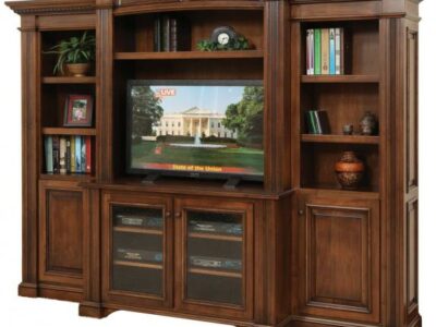 LIN-555 Lincoln Entertainment with Side Bookcases