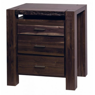 Live Edge Bedroom Set 3 Drawer Night Stand