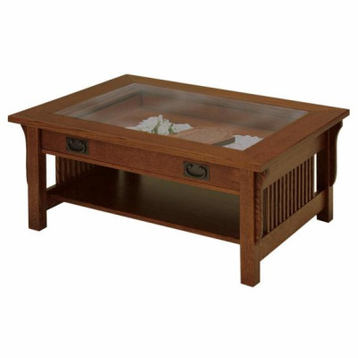 Landmark Occasional Tables Glass Top Coffee Table