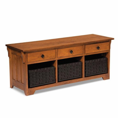 AJW2LWD Lattice Weave Drawer Storage Benches