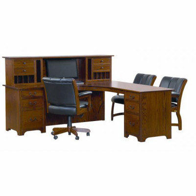 LCD80 Liberty Corner Desk with Hutch