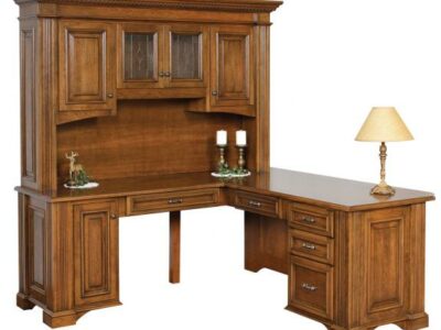 LIN-502 Lincoln Corner Desk with Hutch