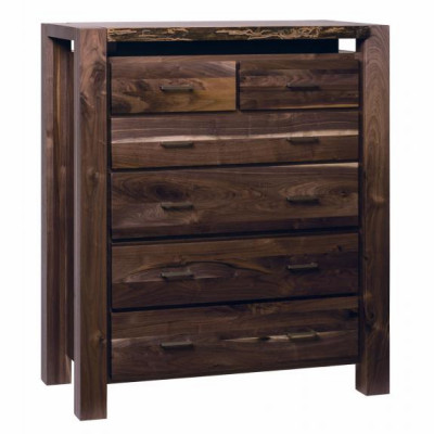 Live Edge Bedroom Set Six Drawer Chest
