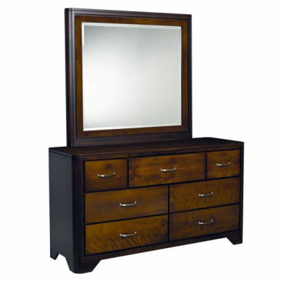 London Bedrooom Collection Double Dresser with Mirror