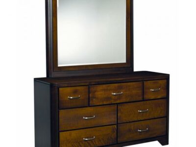 London Bedrooom Collection Double Dresser with Mirror
