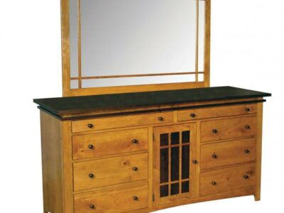 Maple Creek Bedroom Set Triple Dresser with Tray