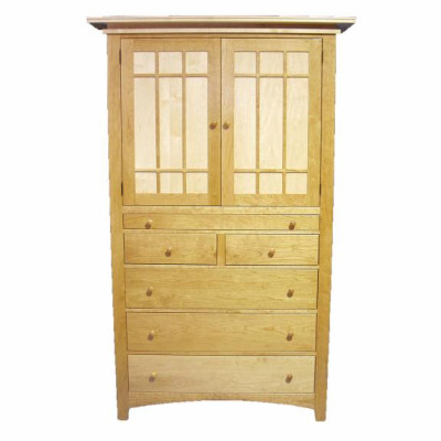 Maple Creek Bedroom Set Tray Armoire