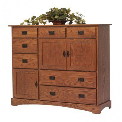 Old English Mission Grande Door Chest