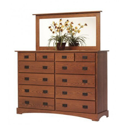 Old English Mission 66" High Dresser