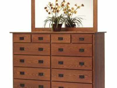 Old English Mission 66" High Dresser