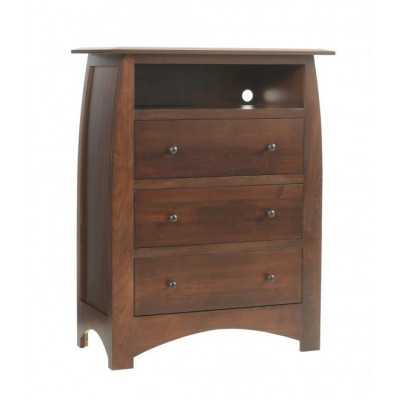 Bordeaux Bedroom Set Chest with DVD Shelf
