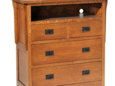 San Juan Mission Bedroom Collection Chest with TV Shelf