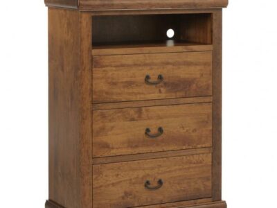 Versailles Bedroom Collection Chest with VCR Shelf