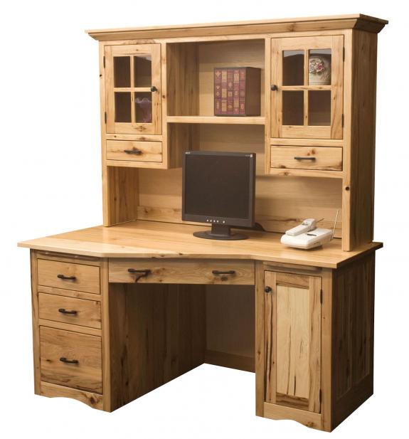 650 Prairie Mission Corner Desk with 641 Hutch for Sale in Dayton