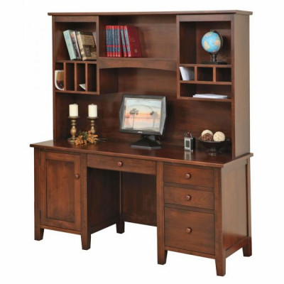 MAN-403 Manhattan Credenza with Hutch