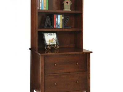 MAN-404 Manhattan Lateral File with Bookshelf
