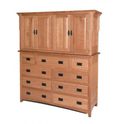Millcreek Mission Bedroom Set Armoire Mule Chest