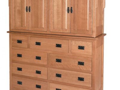 Millcreek Mission Bedroom Set Armoire Mule Chest
